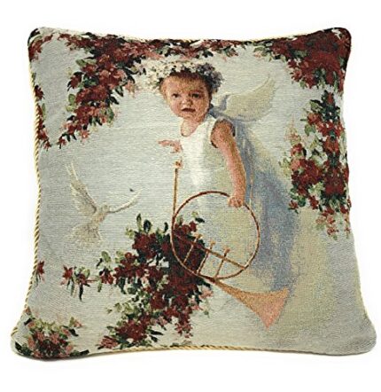 Tache 1 Piece 18 X 18 Inch Cupid's Horn Throw Pillow Cushion Cover
